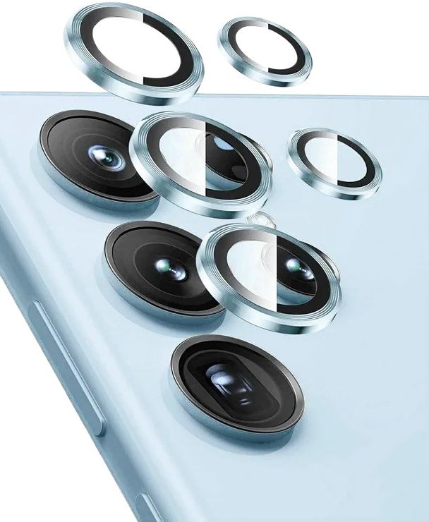 Silver blue Camera Lens protector for Samsung Galaxy S25 Ultra 3D Back Camera Protector Silverblue Original Product Front