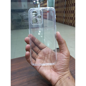 Soft Jelly cover Real me 9 Transparent with Camera protection Dust Proof Cap Original Product Front View - OnlineExpo.pk