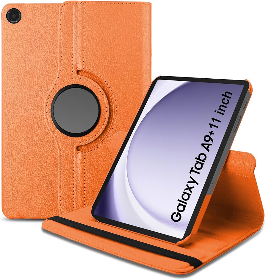 360 rotate Leathr Samsung Galaxy Tab A9 (8.7 inch) Flip Cover 360 Degree Rotate Flip Cover | Flip Stand Cover Case for Tab A9 Tablet Cover View 2 - OnlineExpo.pk