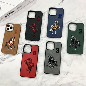 Polo series Embroided Leather cover For 15 Back Cover Original Product Front View - OnlineExpo.pk