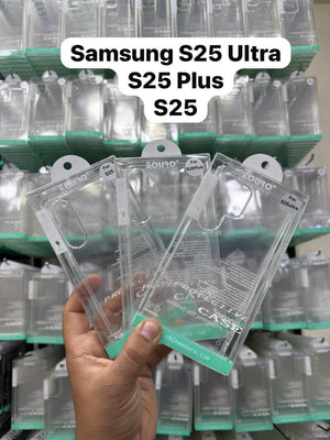 Eouro Transparent soft silicone cover for Samsung S25 Ultra S25 Plus Samsung S25 Eouro cover Original Product Front View - OnlineExpo.pk