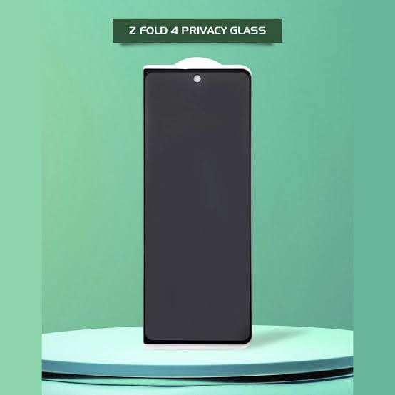 9D Privacy Glass Screen Portector for Z fold 4 Original Product Front View - OnlineExpo.pk