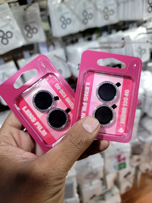 Camera protector Diamond Camera Lens Protector for Redmi 13C Silver Black Original Product Front View - OnlineExpo.pk