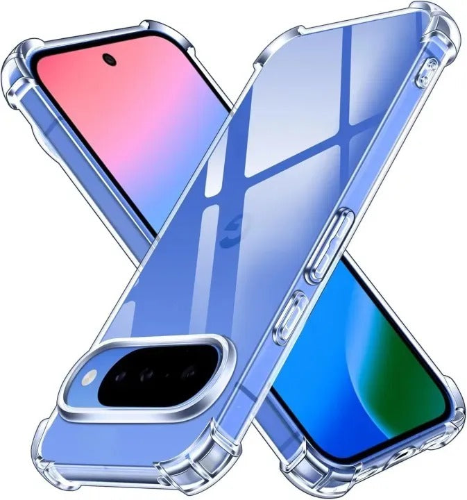 Bumper Back cover PIXEL 10 Transparent with Camera protection soft jelly material Original Product Front View - OnlineExpo.pk