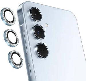 Camera protector Diamond Camera Lens Protector for Samsung A55 Black Silver Gold Blue View 2 - OnlineExpo.pk