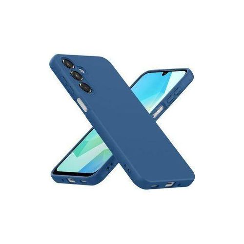 High Quality Silicone Cover for Samsung A16 Blue Original Product Front View - OnlineExpo.pk