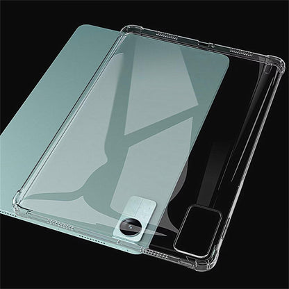 Xiaomi Redmi Pad SE 8.7 Inch Shockproof TPU Jelly Case – Slim Silicone Back Cover, Transparent Clear, Anti-Slip