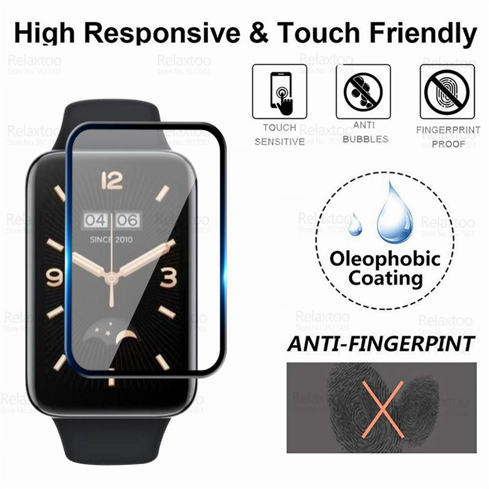 3D Soft Screen Protector For Mi Band 7 Pro View 3 - OnlineExpo.pk