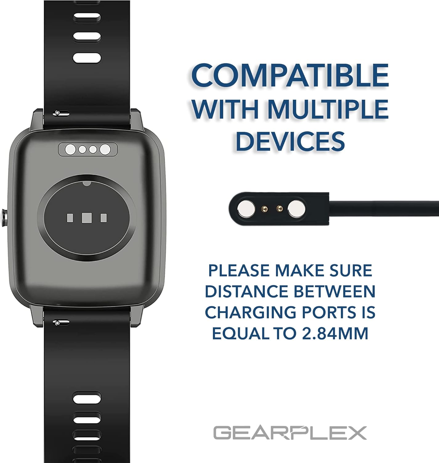 2pin Magnet Charge 2.8mm Charging Cable for universal Smart Watch clock hour saat 2.84mm strong Magnet Suction USB Power charger View 6 - OnlineExpo.pk