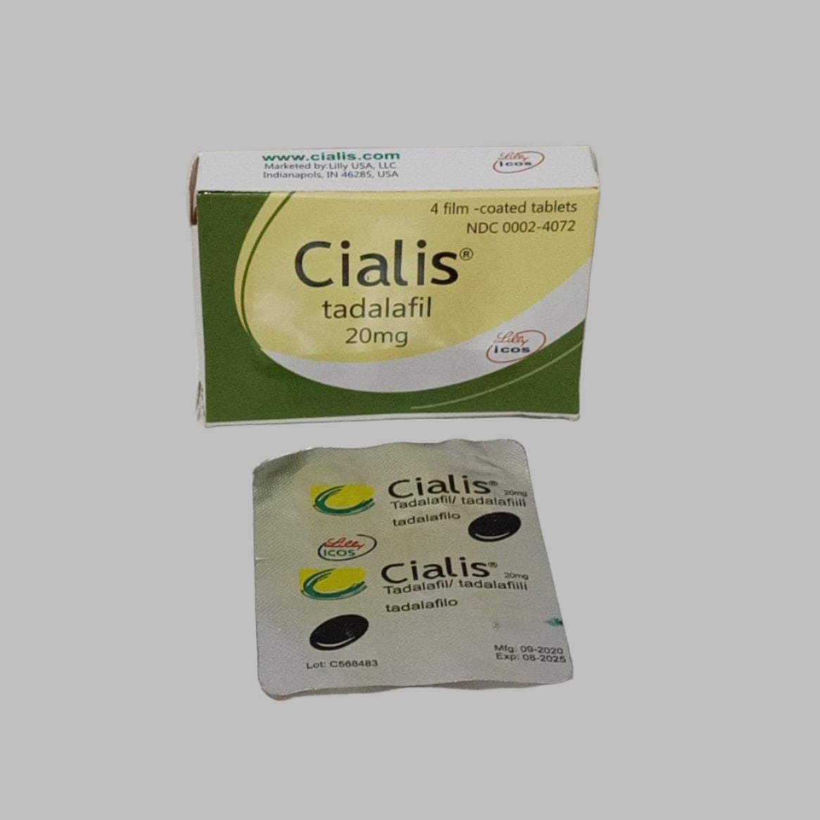 Cialis Tadalafil 20mg 4 Tablets View 2 - OnlineExpo.pk