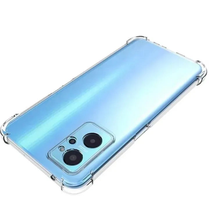 Bumper Back cover REALME 9i Transparent with Camera protection soft jelly material Original Product Front View