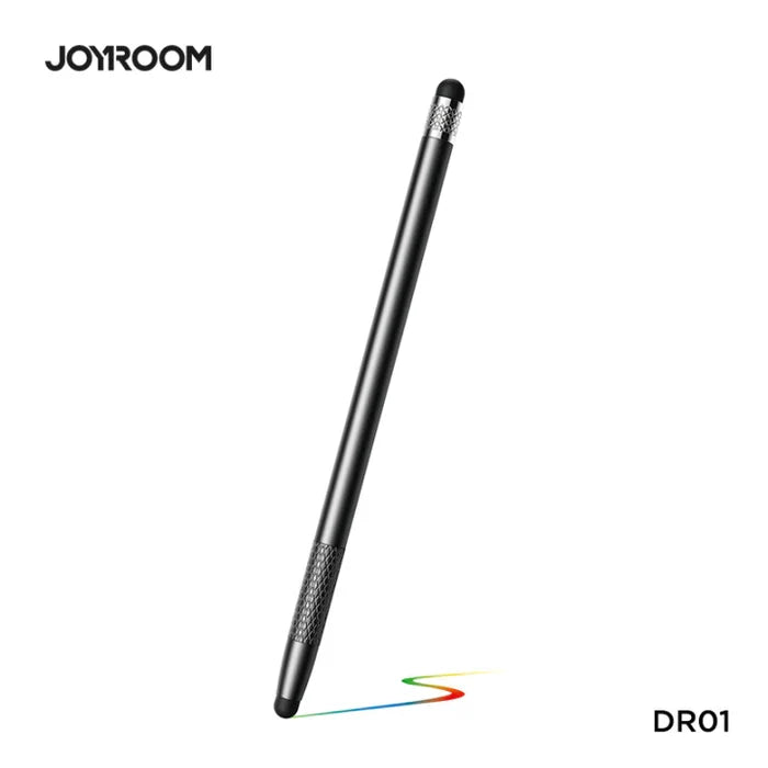 Joyroom JR-DR01 Capacitive Stylus Pen - Black Original Product Front View - OnlineExpo.pk