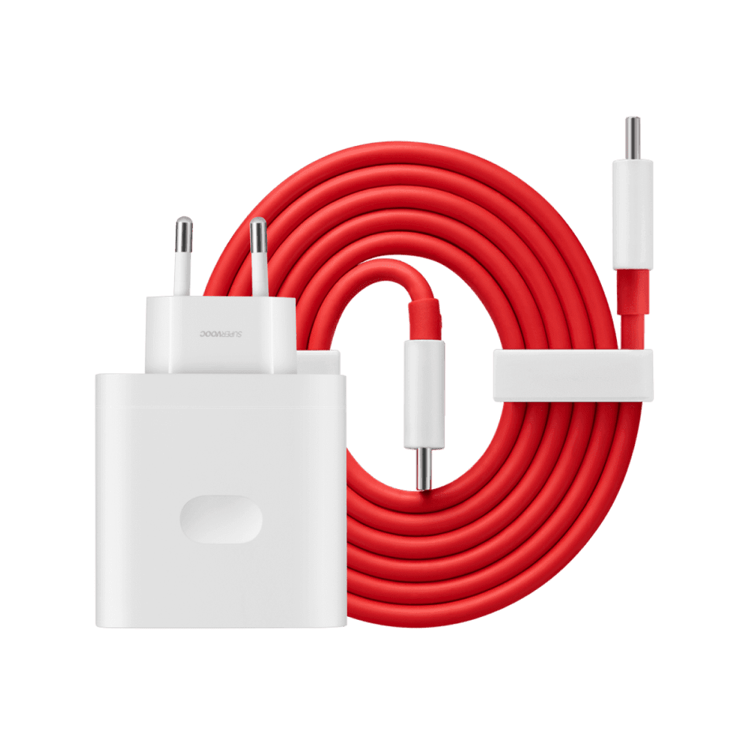 OnePlus SUPERVOOC 160W Type-C Adapter White Original Product Front View - OnlineExpo.pk