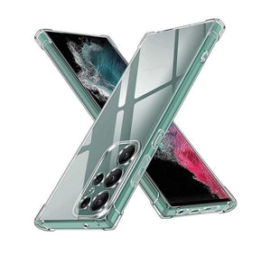 Bumper Back cover Samsung S24 Ultra Transparent with Camera protection soft jelly material View 2 - OnlineExpo.pk