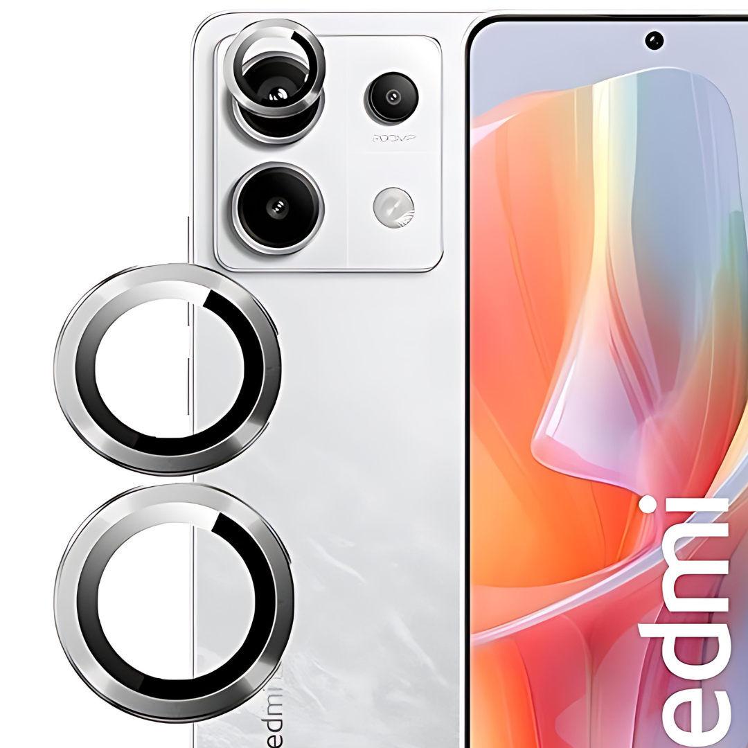 Camera Lens Protector for Redmi note 13 Pro Silver Original Product Front View - OnlineExpo.pk