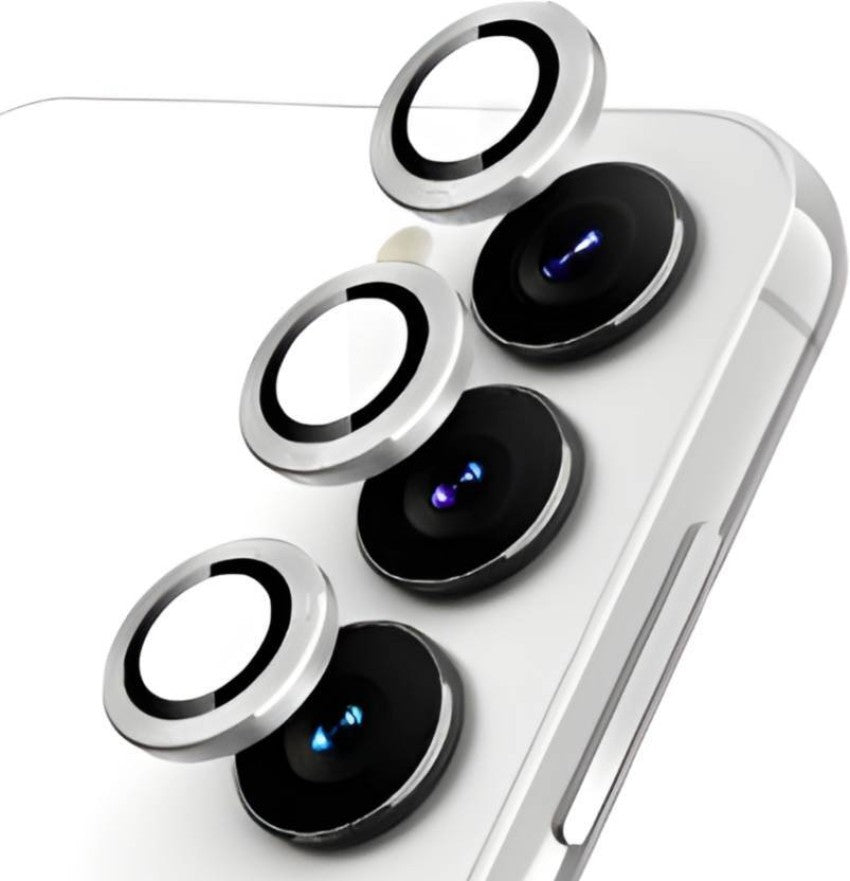 Cream Color lens for Samsung Galaxy S23 Fe Back Camera Lens Protector Cream Silver View 3 - OnlineExpo.pk