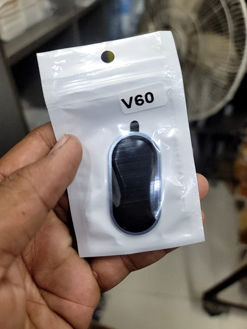 Camera Lens Protector for Vivo V60 Back Camera Protector Black Silver View 2 - OnlineExpo.pk