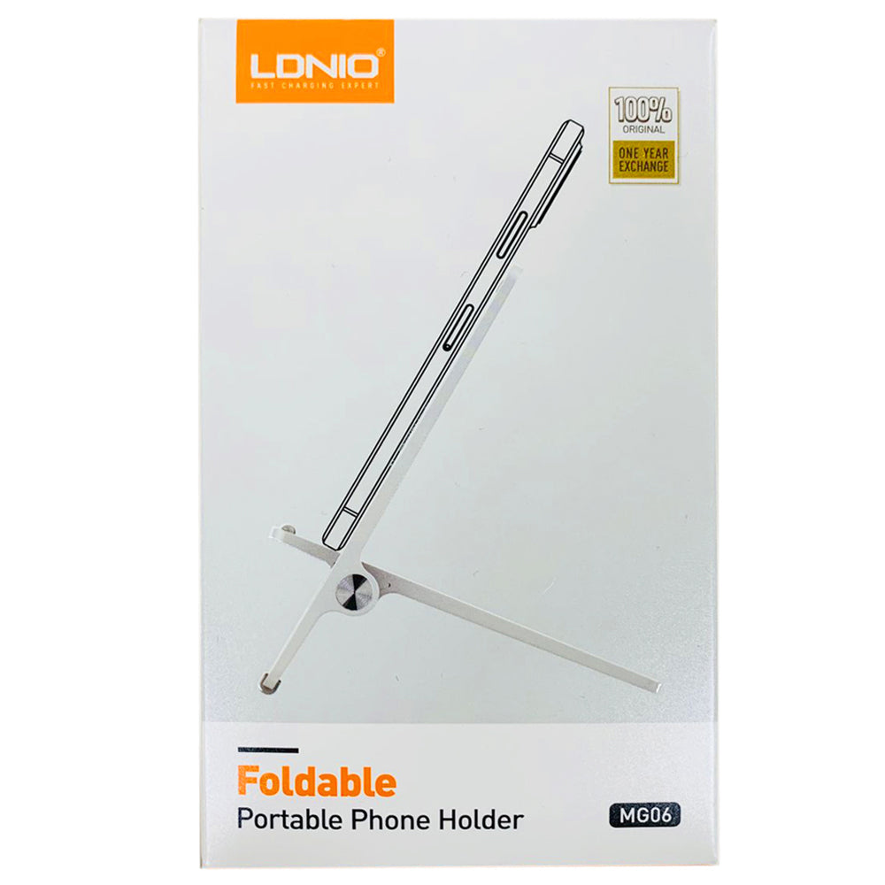 LDNIO MG06 Foldable Phone Holder Stand Original Product Front View - OnlineExpo.pk