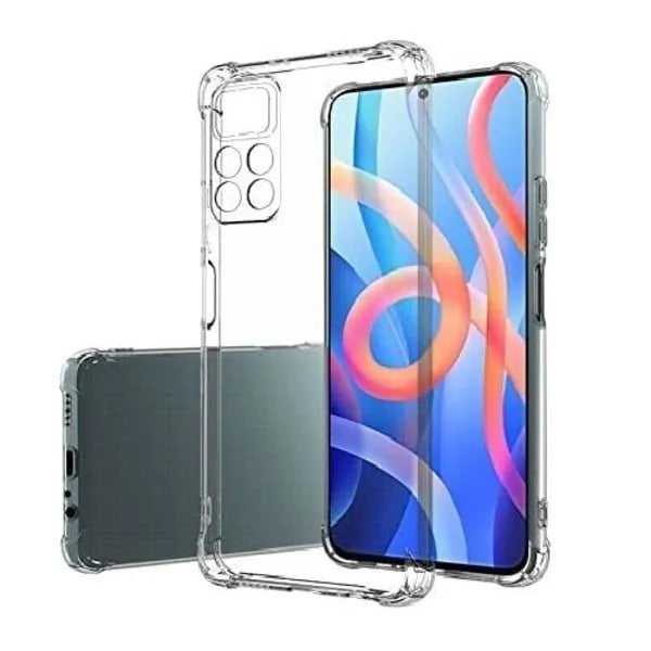 Bumper Back cover REDMI NOTE 12 Transparent with Camera protection soft jelly material Original Product Front View