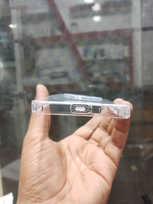Dust proof Mobile Cover for Mi Redmi A3 Transparent with Camera protection soft jelly material bottom cap (No Edges) View 2 - OnlineExpo.pk