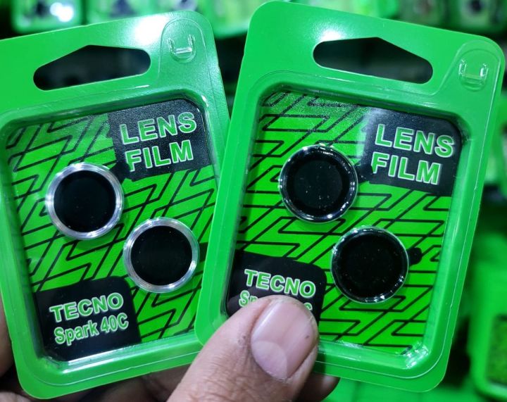Diamond Solid Aluminum Camera Lens Protector – Tecno Spark 50 Original Product Front View - OnlineExpo.pk