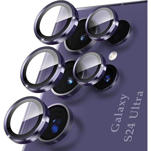 Titanium violet Camera lens protector for Samsung Galaxy S24 Ultra 3D Back Camera Protector violet Titanium Original Product
