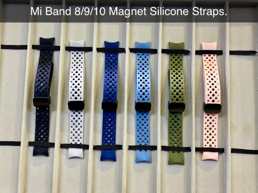 Best Quality Nike Magnetic Silicone Strap for Mi band 8 Mi band 9 Mi band 10 Original Product Front View - OnlineExpo.pk