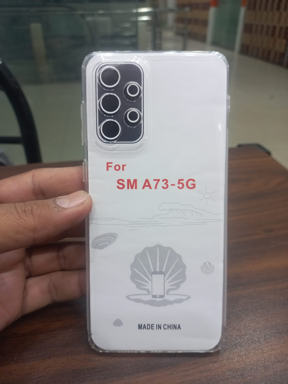 Dust Proof Soft Jelly cover Samsung A73 5G Transparent with Camera protection Bottom Cap View 4 - OnlineExpo.pk