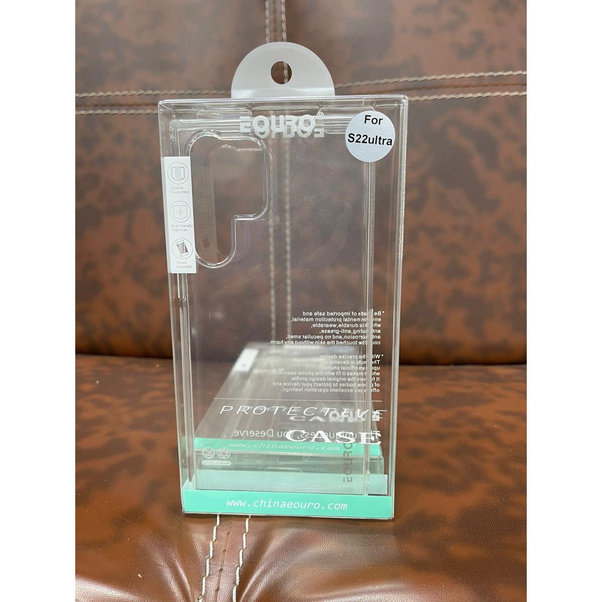 Eouro soft cover Samsung S22 Ultra Transparent Original Product Front View - OnlineExpo.pk