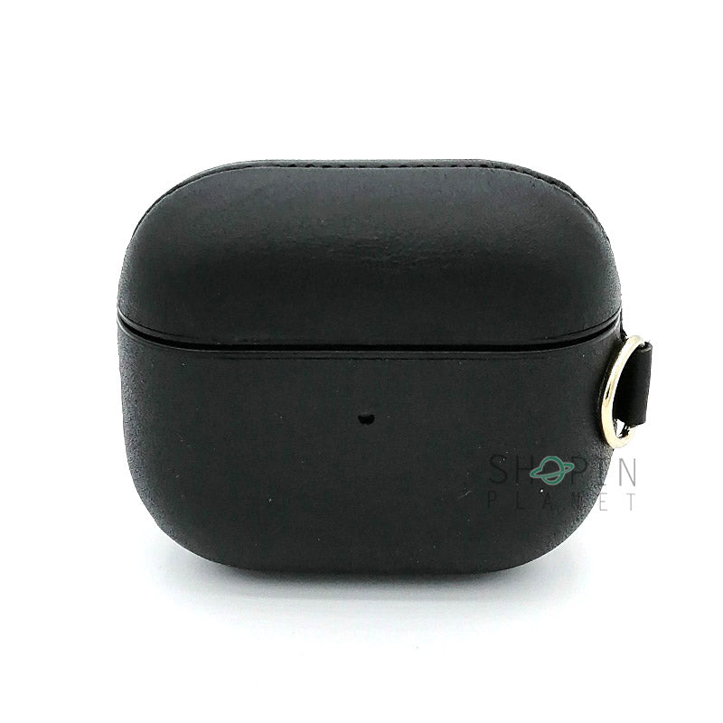Airpods 3 Leather Case With Belt Clip - Black View 2 - OnlineExpo.pk