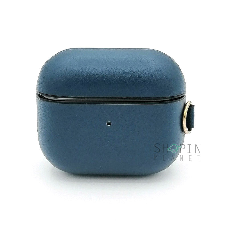 Airpods 3 Leather Case With Belt Clip - Dark Blue View 2 - OnlineExpo.pk