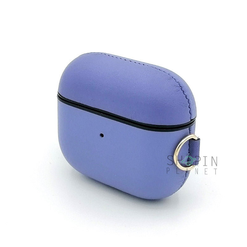 Airpods 3 Leather Case With Belt Clip - Purple View 3 - OnlineExpo.pk
