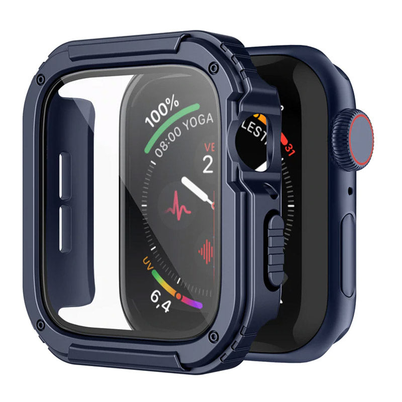 41mm/42mm/44mm/45mm Apple Watch Lito S+Armor Rugged Bumper Case - Blue Original Product Front View - OnlineExpo.pk