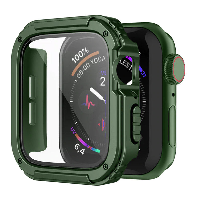 41mm/42mm/44mm/45mm Apple Watch Lito S+Armor Rugged Bumper Case - Green Original Product Front View - OnlineExpo.pk