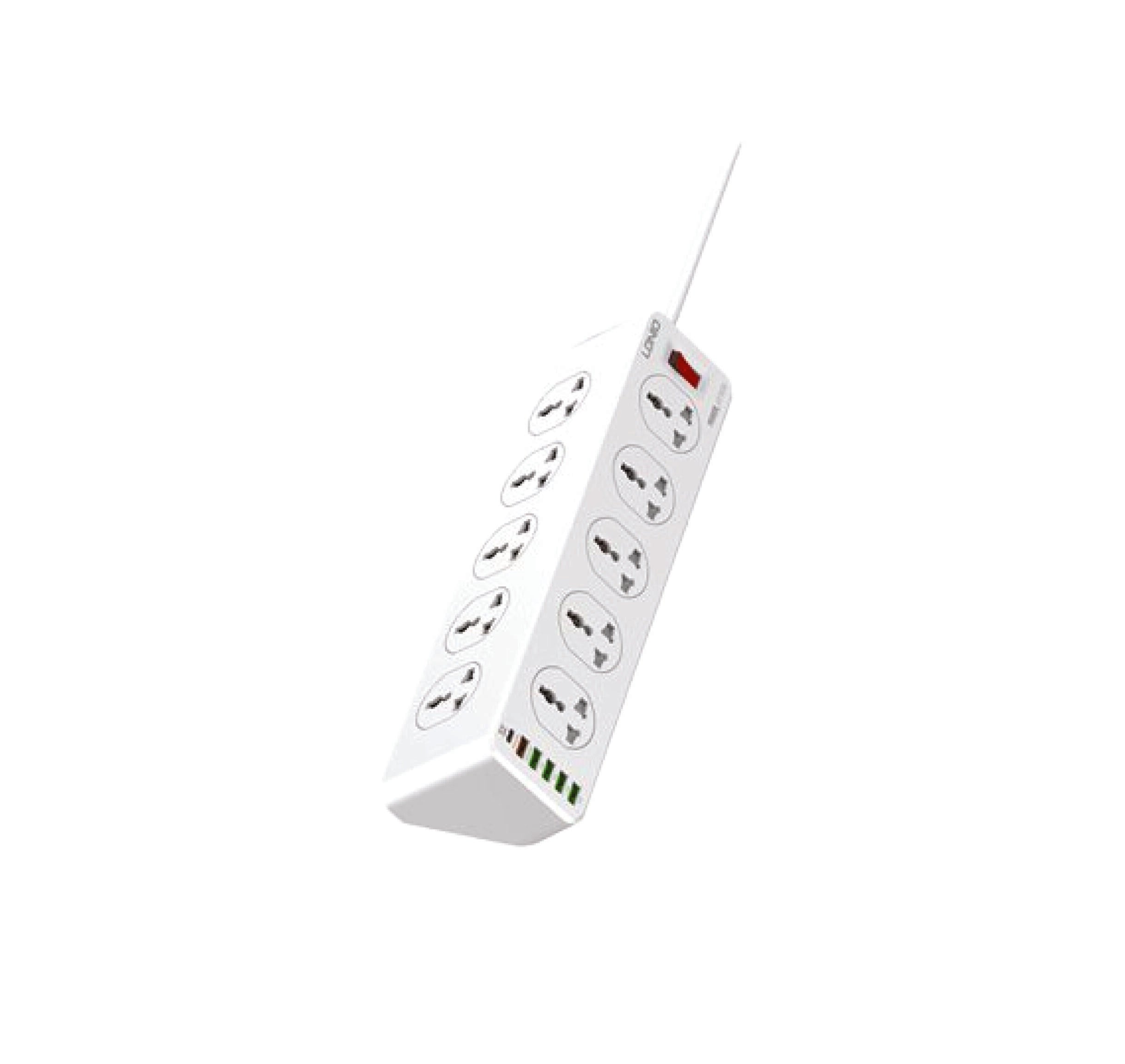 LDNIO SC10610 10-Outlet Power Strip View 5 - OnlineExpo.pk