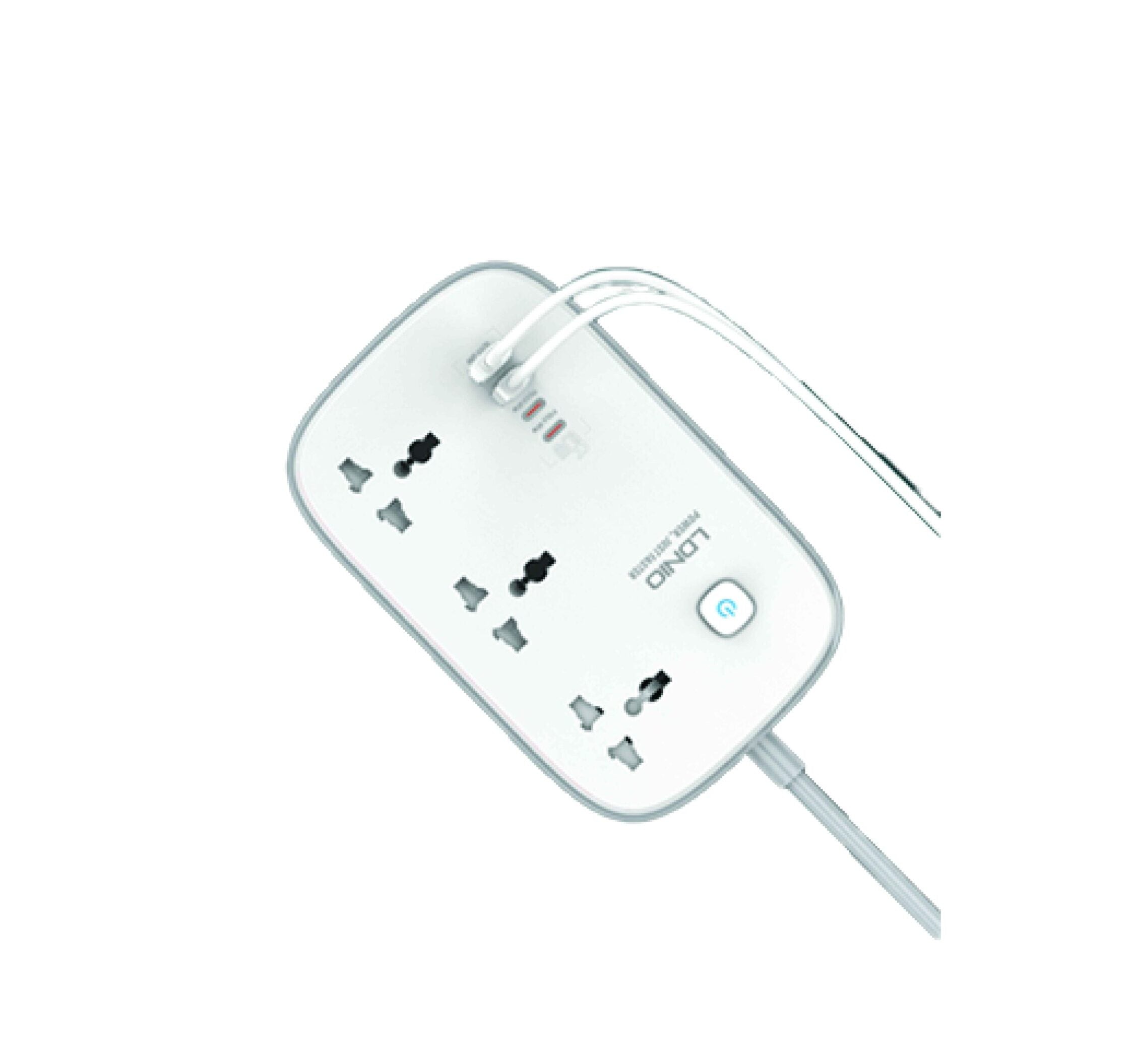 LDNIO SC3416 65W GaN Power Strip with USB PD 3 AC Outlets Surge Protector View 2 - OnlineExpo.pk