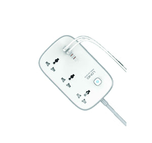 LDNIO SC3416 65W GaN Power Strip with USB PD 3 AC Outlets Surge Protector View 2 - OnlineExpo.pk