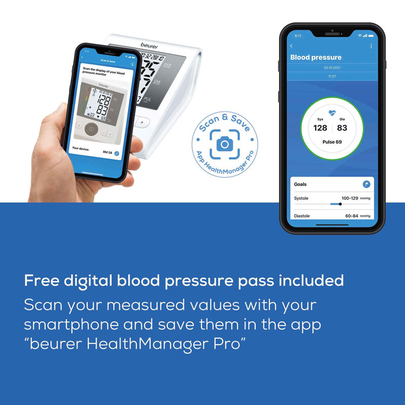 Berure Blood Pressure Monitor BM 28 AD Cuff type BPM with Adopter