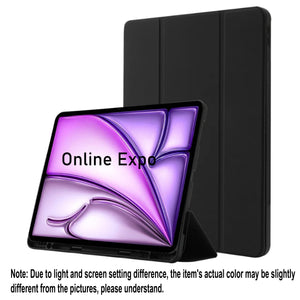PU leather iPad flip case front view