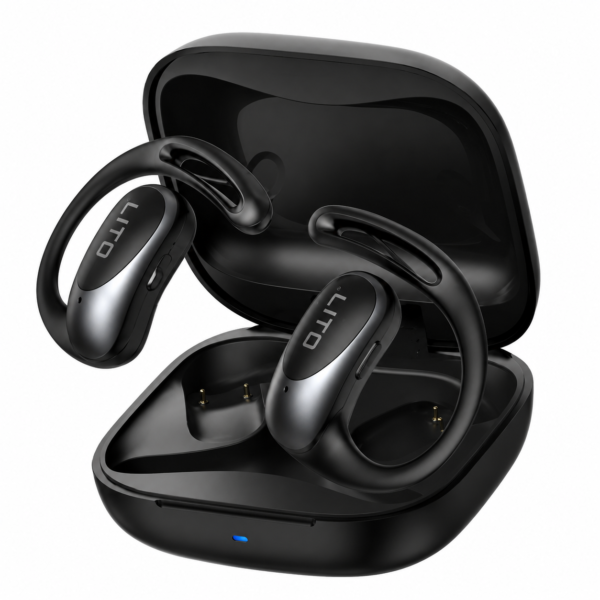 LITO LT13 Wireless Open-Ear OWS Earbuds | Wireless Earphones – LITO Original Product Front View - OnlineExpo.pk
