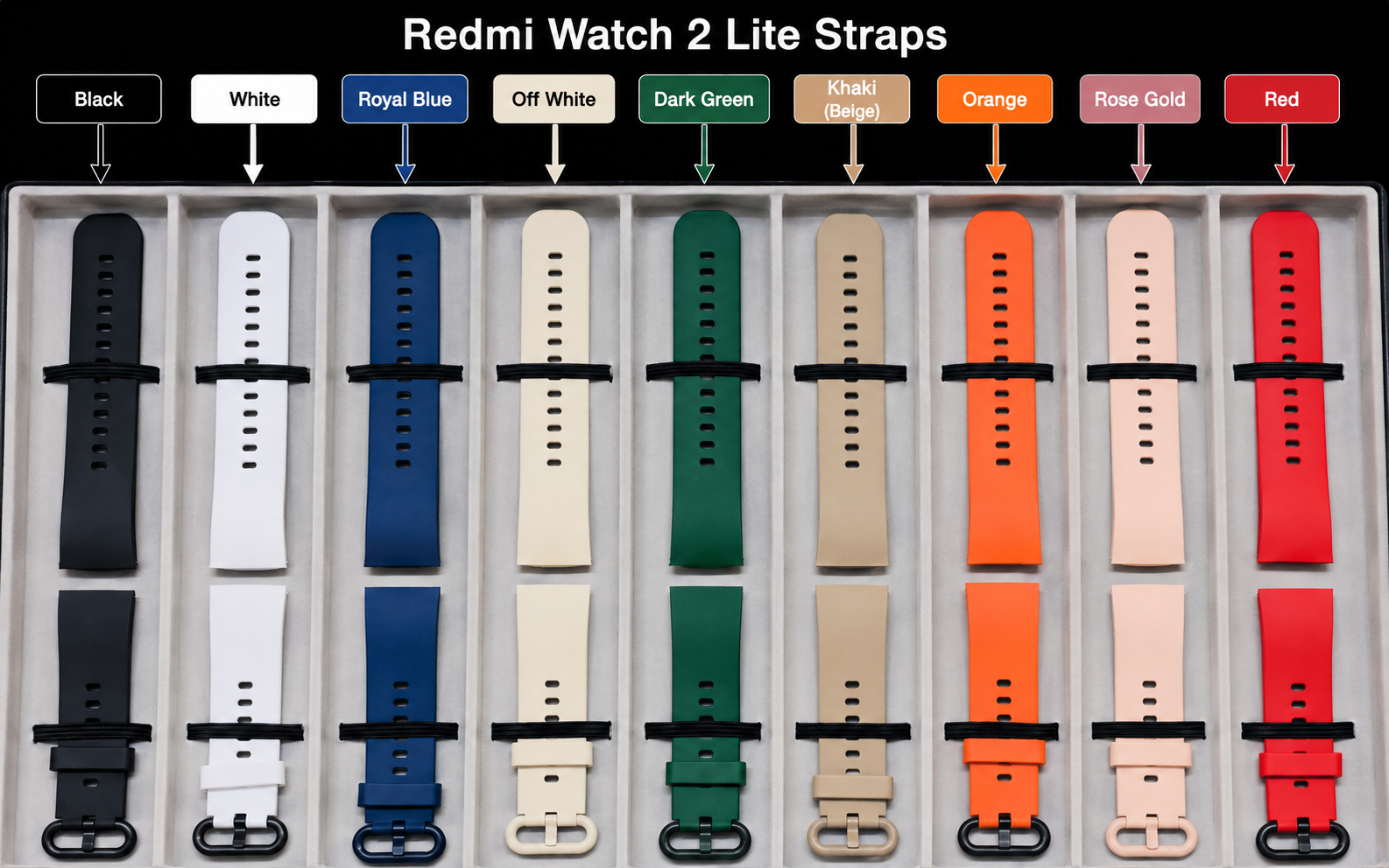 Xiaomi Mi Redmi Watch 2 / Watch 2 Lite Silicone Strap