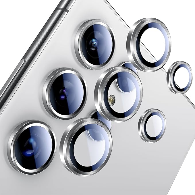 Samsung Galaxy S24 Ultra Camera Ring Lens - Silver Original Product Front View - OnlineExpo.pk