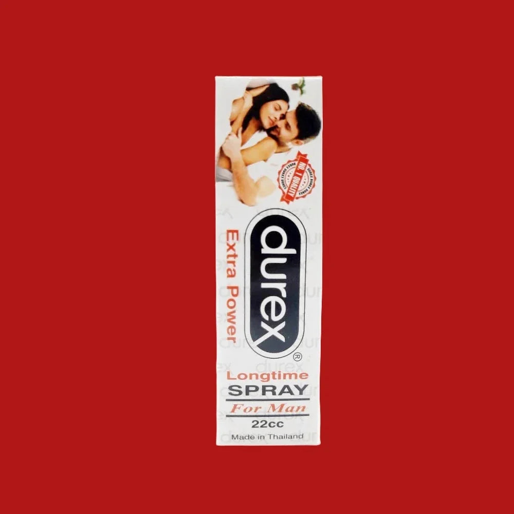Durex Extra Power Long Time Spray For Men 22 cc Original Product Front View - OnlineExpo.pk