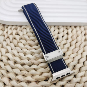 Apple Watch Magnetic Lock Nylon Strap – Breathable Elastic Band (42mm / 44mm / 45mm / 46mm / 49mm / Ultra) View 4 - OnlineExpo.pk