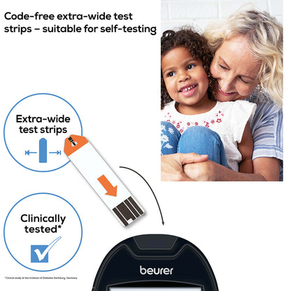 Beurer Blood Glucose Monitor GL 44 Black mg/dl