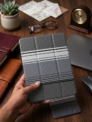 PITAKA printed Book cover for Apple iPad 7th Generation 8th Generation 9th Generation 10.2 inch iPad Pro 10.5 Smart case with pen holder space View 4 - OnlineExpo.pk