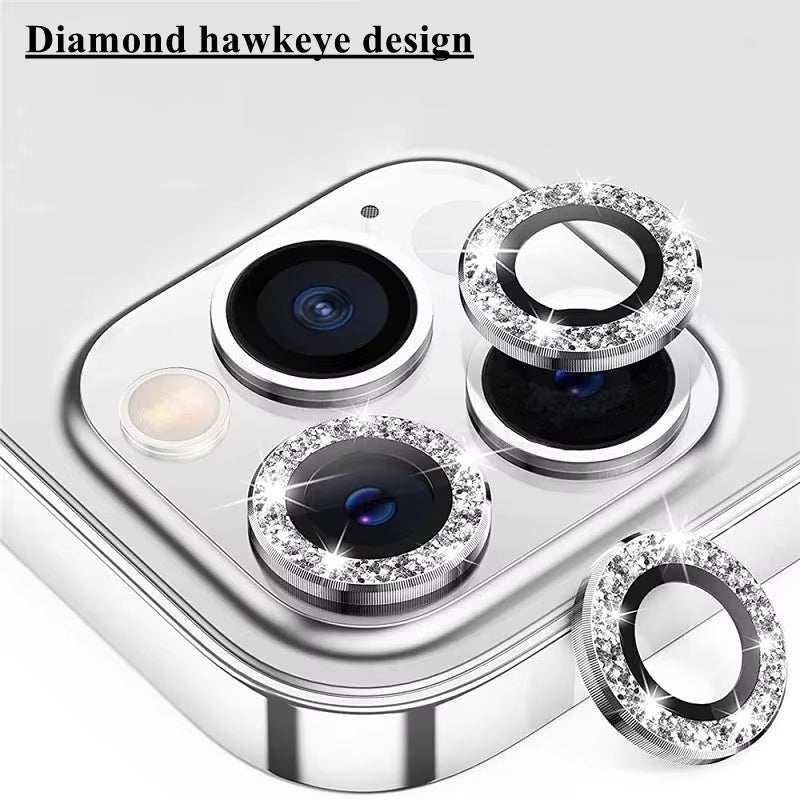Diamond Camera Lens Protector for All Model 11 to 17 Pro Max View 8 - OnlineExpo.pk