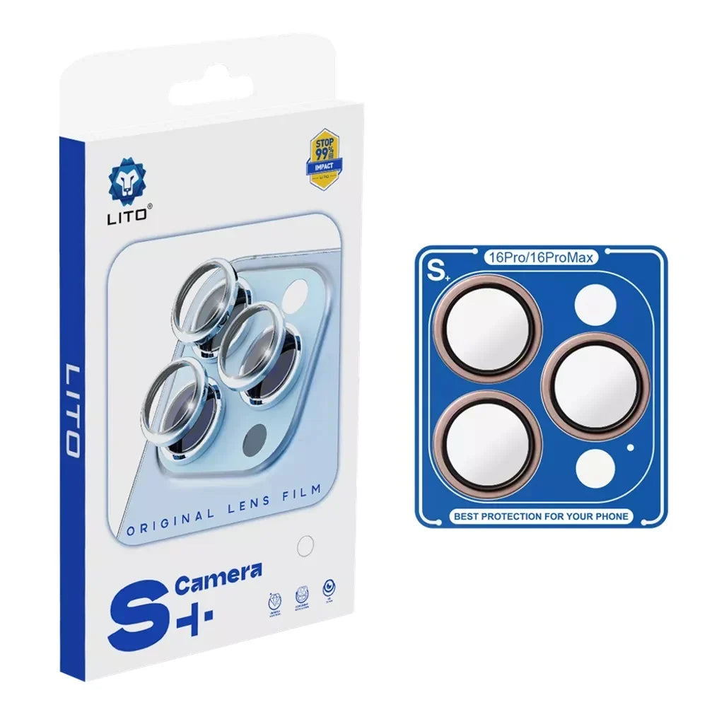 iPhone 16 Pro Max / 16 Pro Lito Camera Ring Lens Protector - Natural Titanium View 2 - OnlineExpo.pk
