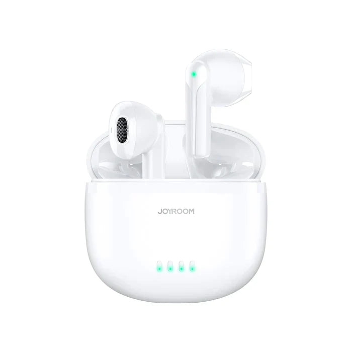 Joyroom JR-TL11 Dual-Mic ENC True Wireless Earphones - White With Bluetooth 5.3 And IPX4 Waterproof And Upto 6 Hours Of