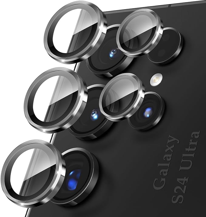 Samsung Galaxy S24 Ultra Camera Ring Lens - Grey Original Product Front View - OnlineExpo.pk